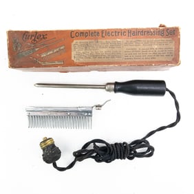 Vintage Curlex Electric Hairdressing Set w/ Box