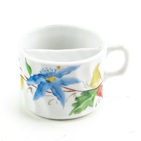 Vintage Hand Painted Mustache Cup
