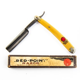Utica Knife & Razor Comp Red-Point w/ Orig. Box