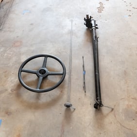 1929-31 Ford Model A 2 Tooth Steering Col & Wheel