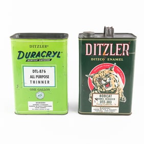 2 Ditzler Paint Reducer Gallon Cans