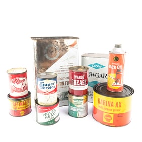 (10) Assorted Vintage Automotive Product Cans