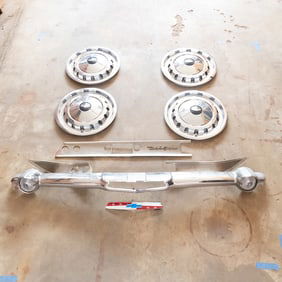 1957 Chevrolet OEM Grill Bar & Hub Caps