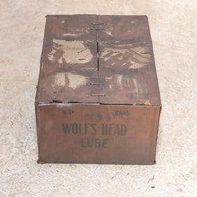 6 Can Case NOS 5 Lb. Wolf's Head Lube