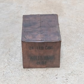 24 Can Case NOS 1 Lb. Wolf's Head Lube