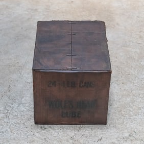 24 Can Case NOS 1 Lb. Wolf's Head Lube
