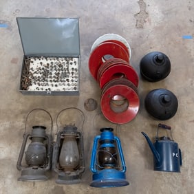 Lot of Vintage Lighting Parts