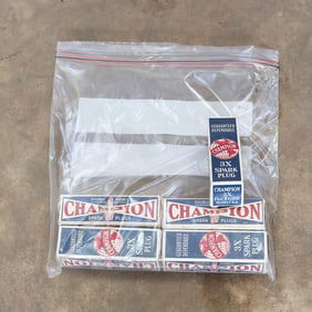 Set of 5 New Champion 3X Spark Plugs