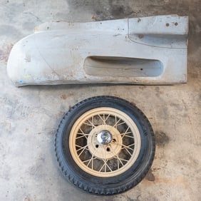 1930 Ford Model A LF Fender With Wheel