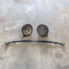 1931 Ford Model A Stamped Headlight Bar w Lights