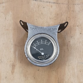 Model A Ford Oil Pressure Gauge W Bracket
