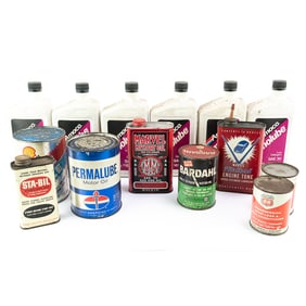 Collection of (15) Assorted Oil Bottles & Cans