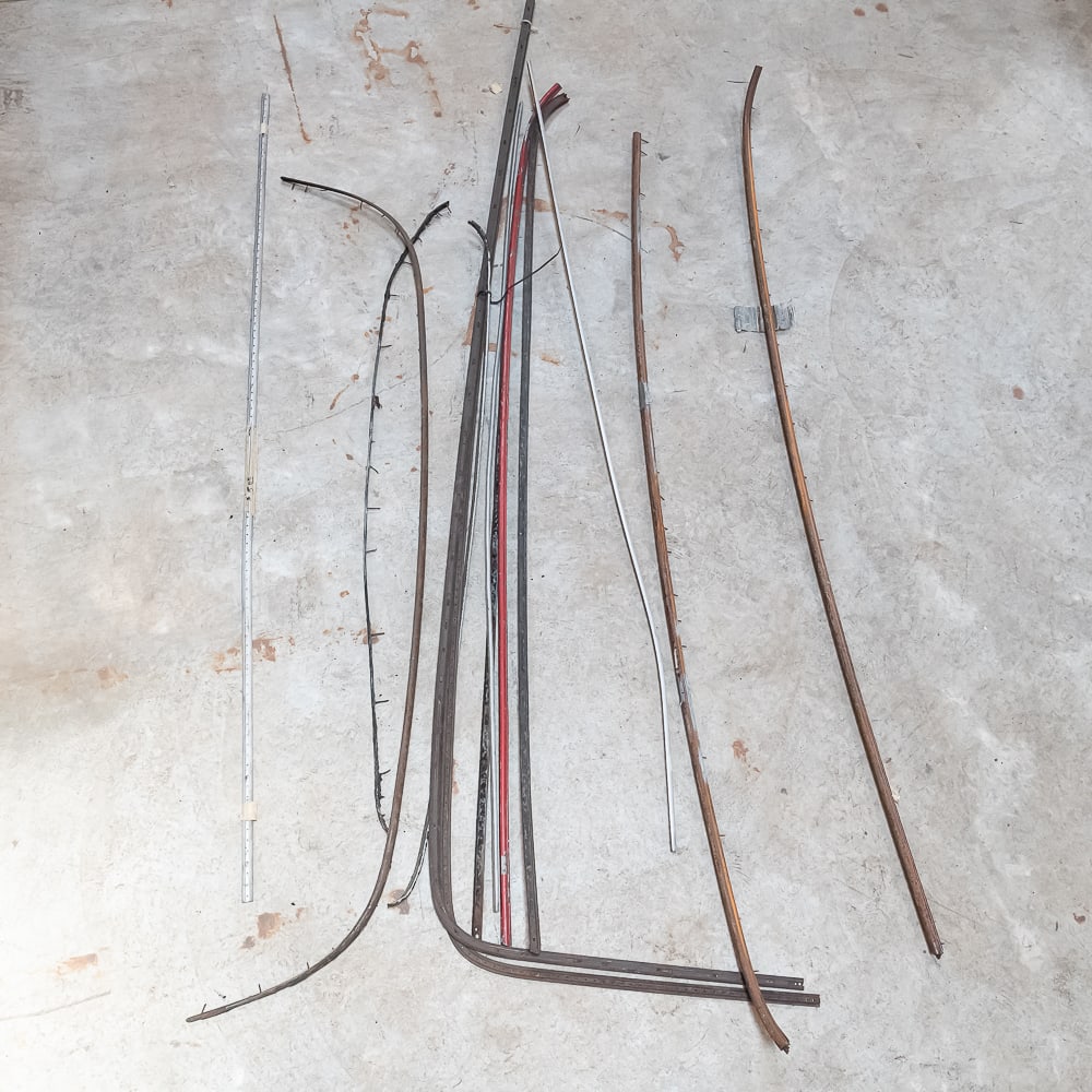 Model A Ford Roof Top Trim: Metal trim for the fabric roof. See pics