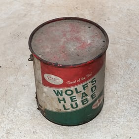 Vintage Wolf's Head Gear Lube 35lb Full Can