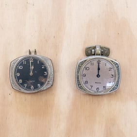 Model A Ford Westclox Header Clocks