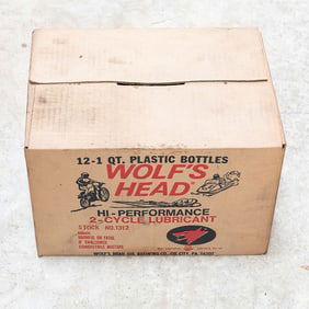 Full Case of Wolf's Head 2 Cycle Oil