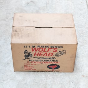 Full Case of Wolf's Head 2 Cycle Oil