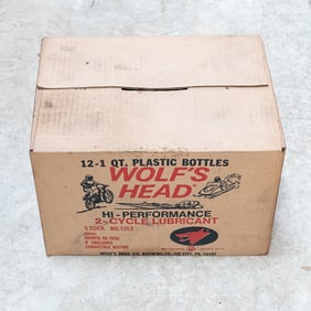 Full Case of Wolf's Head 2 Cycle Oil