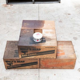 107 4 oz Jars of Wolf's Head Hand Cleaner