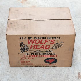 Full Case of Wolf's Head 2 Cycle Oil
