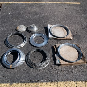 Lot of Vintage Hub Caps & Rings