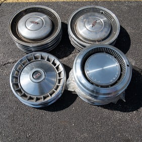 Lot of Vintage Hub Caps