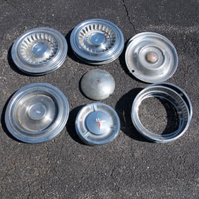 Lot of Vintage Hub Caps