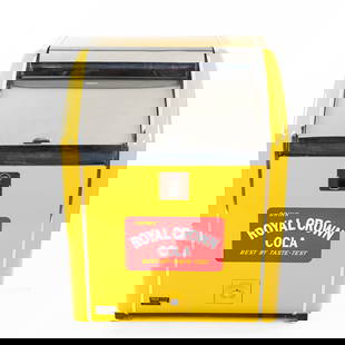 RC Cola Cooler: Due to the size/weight/fragility of this item, it will require a pick up or customer-arranged 3rd-party shipping. We will connect you with reputable transport companies after the auction. Mid 1950's