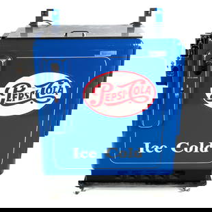 Pepsi-Cola Coin-Op Dispenser: Due to the size/weight/fragility of this item, it will require a pick up or customer-arranged 3rd-party shipping. We will connect you with reputable transport companies after the