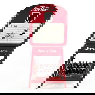 Coca-Cola Vendorlator 27 w/Base and Bottles: Due to the size/weight/fragility of this item, it will require a pick up or customer-arranged 3rd-party shipping. We will connect you with reputable transport companies after the auction. Optional sta