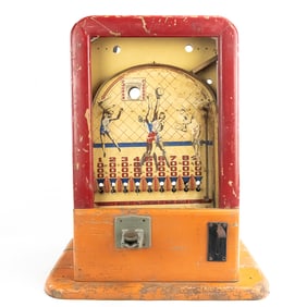 Vintage Super Score 5C Counter Top Coin Drop Game
