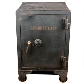 Antique Commercial Floor Safe w Tear Gas Watchman