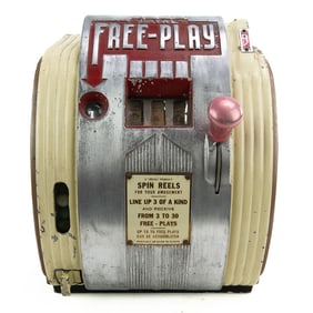 Duval 5 Cent Free Play Trade Stimulator Coin Op