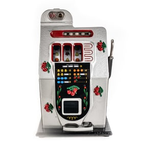 1940s Mills Black Cherry 10C Dime Slot Machine