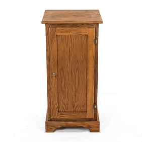 Wood Slot Cabinet w/Key