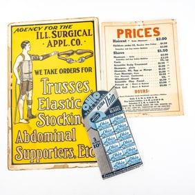 Barber Shop Collectibles Price List Razors & More