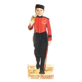Philip Morris Bell Boy Cardboard Johnny Standee