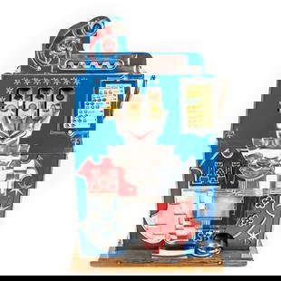 1930s Mills Castle Front 5C Nickel Slot Machine: Due to the size/weight/fragility of this item, it will require a pick up or customer-arranged 3rd-party shipping. We will connect you with reputable transport companies after the auction. 1930s Mills