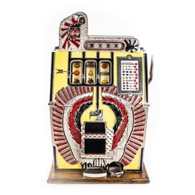 1930s Mills War Eagle 5C Nickel Slot Machine