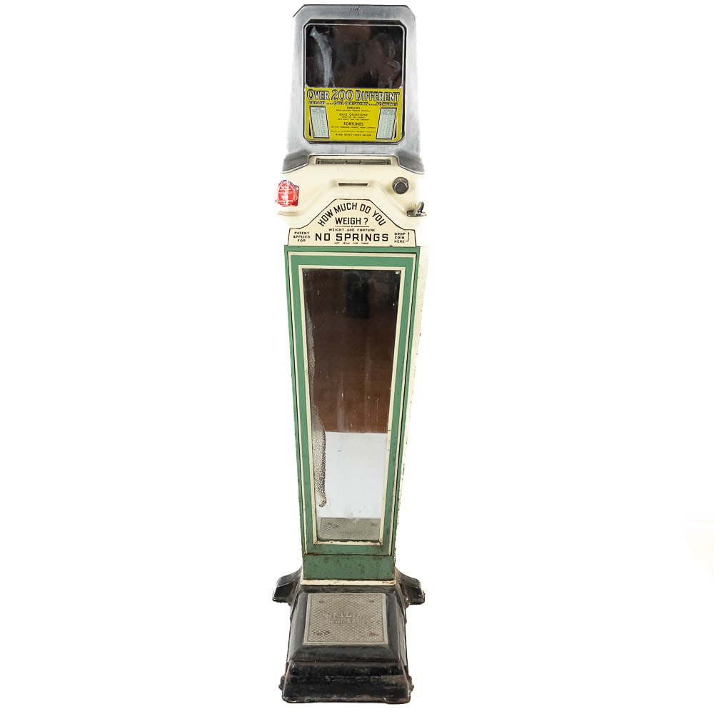 Watling Coin Op Porcelain $.01 Fortune Scale (1 of 10)