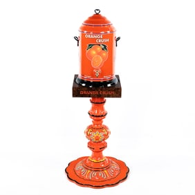 Vintage Orange Crush Dispenser w/ Stand