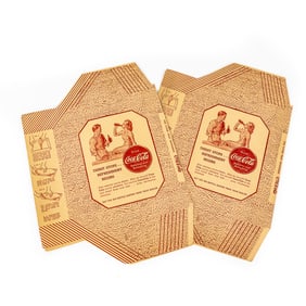 Pair of 1936 Coke a Cola Book Cover Wraps