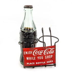 Coca Cola Shopping Cart Advertising Bottle Holder