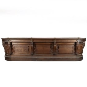 Ornate Mahogany Victorian Front Bar
