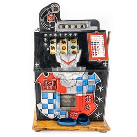 1930s Mills Castle Front 5C Nickel Slot Machine