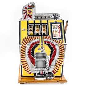 1930s Mills War Eagle 25C Quarter Slot Machine