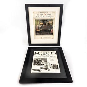 (2) 1920s Saturday Evening Post Framed Prints