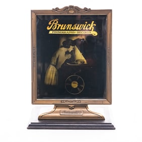 Brunswick Phonograph Hidden Image Ad Mirror