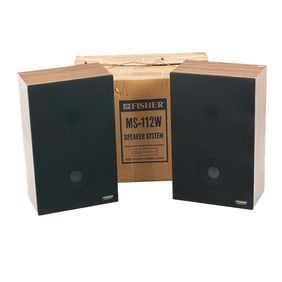 Vintage Fisher MS-112W Speaker Set