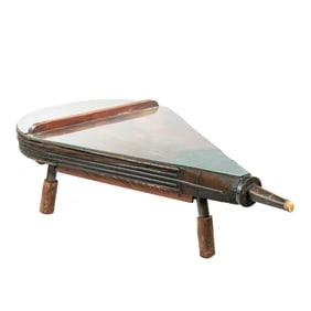 Large Antique Blacksmith Bellows Turned into Table